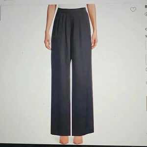 TOCCIN BETTY SATIN PLEATED PANTS COLOR MIDNIGHT SIZE 10